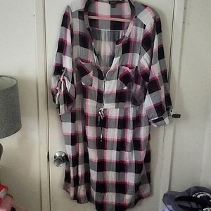 Torrid plus size plaid dress